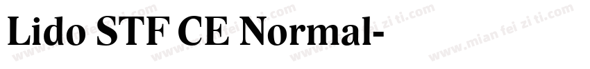 Lido STF CE Normal字体转换